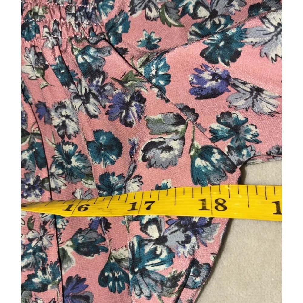 Burberry Dress Women's 8 Pale Rose Silk Floral Midi Boho Cottagecore Prairie NEW - Picture 14 of 16